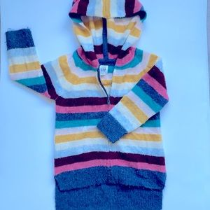 4T Girls Gap multicolored zip up hoodie.